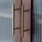 Bibliothèque d'intérieur de style moderne, bibliothèque standard en bois massif avec étagères