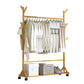 Modern At Rack Prachtige vaste houten kledinghanger met Castors