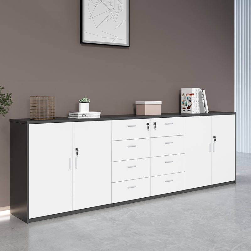 Nordic Lateral Filing Cabinet Wood Frame Key Locking File Cabinet Clearhalo 'Filing Cabinets' 'filling_cabinets' 'furn' 'furn_filling_cabinets' 'Furniture' 'Office Furniture' 7536317