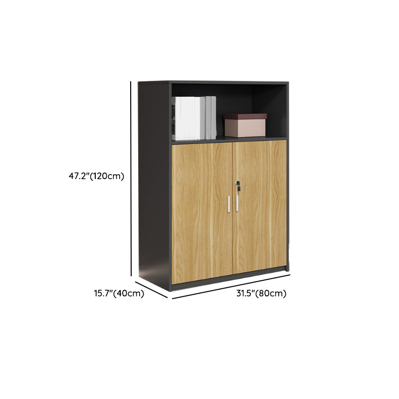 Nordic Lateral Filing Cabinet Wood Frame Key Locking File Cabinet Clearhalo 'Filing Cabinets' 'filling_cabinets' 'furn' 'furn_filling_cabinets' 'Furniture' 'Office Furniture' 7536332