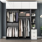 Modern Bedroom Wardrobe Wooden Storage Cabinet with Sliding Doors