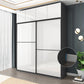 Modern Bedroom Wardrobe Wooden Storage Cabinet with Sliding Doors
