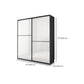 Modern Bedroom Wardrobe Wooden Storage Cabinet with Sliding Doors