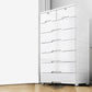 Rectangular Plastic Wardrobe Teen Style Simple White Bedroom Storage Cabinet