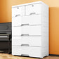 Rectangular Plastic Wardrobe Teen Style Simple White Bedroom Storage Cabinet