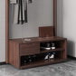 Modern Style Storage Armoire Home Wooden Wardrobe Cabinet with Shelves