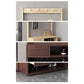 Modern Style Storage Armoire Home Wooden Wardrobe Cabinet with Shelves