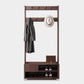 Modern Style Storage Armoire Home Wooden Wardrobe Cabinet with Shelves