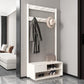 Modern Style Storage Armoire Home Wooden Wardrobe Cabinet with Shelves
