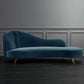 Glam Chaise Lounge Couch Rolled Arm Chaise Lounge for Bedroom Clearhalo 'Chairs & Seating' 'Chaise Lounge' 'chaise_lounge' 'furn' 'furn_chaise_lounge' 'Furniture' 'Living Room Furniture' 7536489