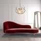 Glam Chaise Lounge Couch Rolled Arm Chaise Lounge for Bedroom Claret Clearhalo 'Chairs & Seating' 'Chaise Lounge' 'chaise_lounge' 'furn' 'furn_chaise_lounge' 'Furniture' 'Living Room Furniture' 7536492