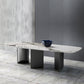 Silver Base Dinner Room Kitchen Table Contemporary Dining Table