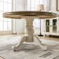 Mesa de comedor redonda de madera maciza Mesa de cocina contemporánea para comedor