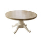 Mesa de comedor redonda de madera maciza Mesa de cocina contemporánea para comedor