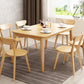 Rectangle Contemporary Dining Table Solid Wood Dining Room Table