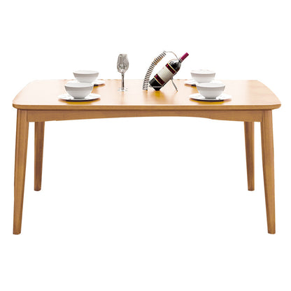 Rectangle Contemporary Dining Table Solid Wood Dining Room Table