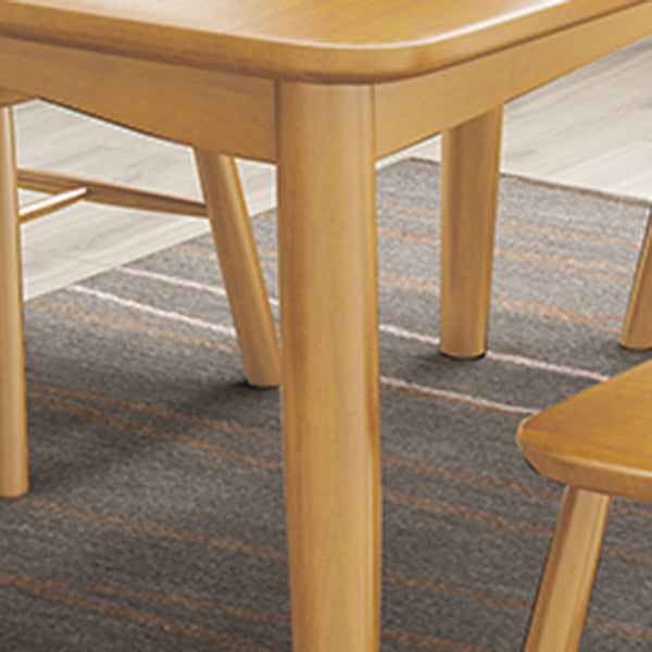 Rectangle Contemporary Dining Table Solid Wood Dining Room Table