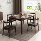 Rectangle Contemporary Dining Table Solid Wood Dining Room Table