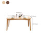Rectangle Contemporary Dining Table Solid Wood Dining Room Table