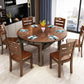 Drop-Leaf Dining Table Contemporary 4 Legs Dining Room Table Clearhalo 'Dining Tables & Seating' 'Dining Tables' 'dining_table' 'furn' 'furn_dining_table' 'Furniture' 'Kitchen & Dining Furniture' 7536649