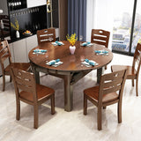 Drop-Leaf Dining Table Contemporary 4 Legs Dining Room Table Clearhalo 'Dining Tables & Seating' 'Dining Tables' 'dining_table' 'furn' 'furn_dining_table' 'Furniture' 'Kitchen & Dining Furniture' 7536649