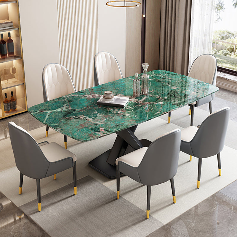 Pedestal Dining Table Modern Dining Table for Kitchen Dining Room Clearhalo 'Dining Tables & Seating' 'Dining Tables' 'dining_table' 'furn' 'furn_dining_table' 'Furniture' 'Kitchen & Dining Furniture' 7536661