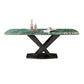 Pedestal Dining Table Modern Dining Table for Kitchen Dining Room Green Without Chairs Clearhalo 'Dining Tables & Seating' 'Dining Tables' 'dining_table' 'furn' 'furn_dining_table' 'Furniture' 'Kitchen & Dining Furniture' 7536663