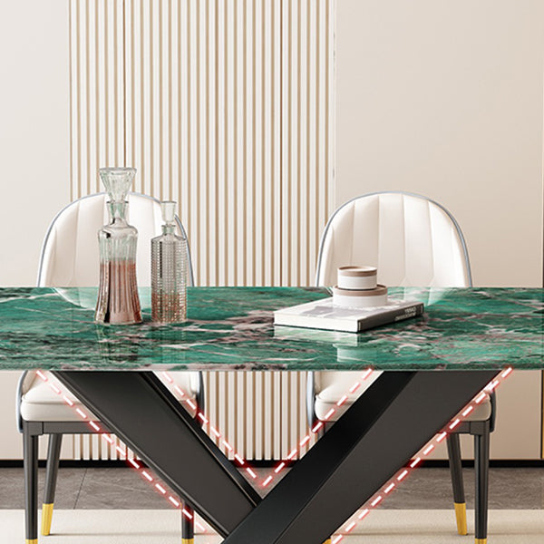 Pedestal Dining Table Modern Dining Table for Kitchen Dining Room Clearhalo 'Dining Tables & Seating' 'Dining Tables' 'dining_table' 'furn' 'furn_dining_table' 'Furniture' 'Kitchen & Dining Furniture' 7536667