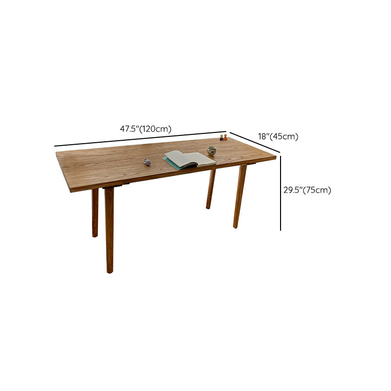 Solid Wood Base Table Rectangle Dining Table for Kitchen Dining Room Clearhalo 'Dining Tables & Seating' 'Dining Tables' 'dining_table' 'furn' 'furn_dining_table' 'Furniture' 'Kitchen & Dining Furniture' 7536681
