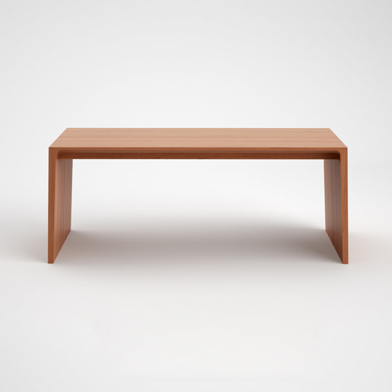 Solid Wood Dining Table Brown Dining Table for Kitchen Dining Room Cherry 66"L x 27"W x 26"H Without Chairs Clearhalo 'Dining Tables & Seating' 'Dining Tables' 'dining_table' 'furn' 'furn_dining_table' 'Furniture' 'Kitchen & Dining Furniture' 7536706