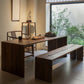Solid Wood Dining Table Brown Dining Table for Kitchen Dining Room Clearhalo 'Dining Tables & Seating' 'Dining Tables' 'dining_table' 'furn' 'furn_dining_table' 'Furniture' 'Kitchen & Dining Furniture' 7536718
