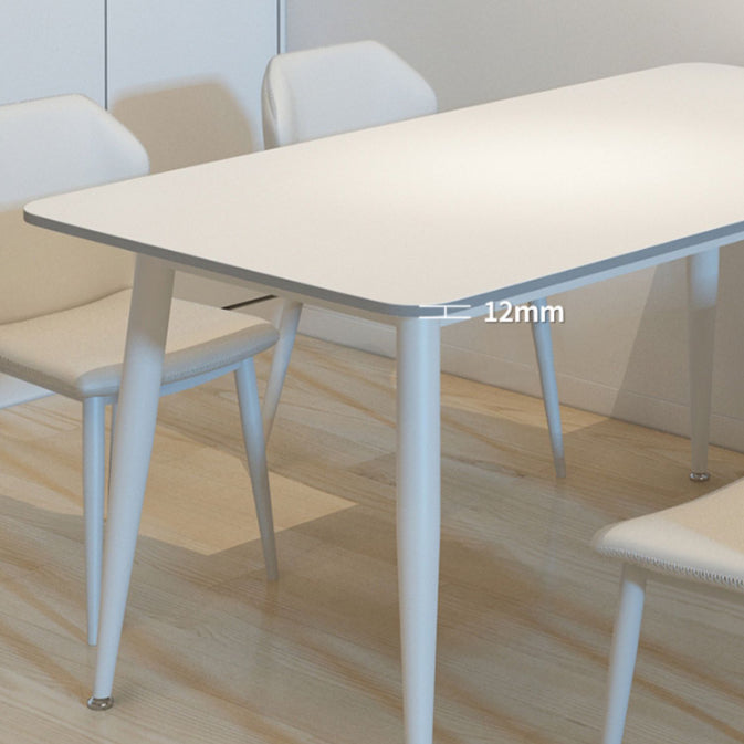 4 Legs Dinner Room Kitchen Table Rectangle Dining Room Table Clearhalo 'Dining Tables & Seating' 'Dining Tables' 'dining_table' 'furn' 'furn_dining_table' 'Furniture' 'Kitchen & Dining Furniture' 7536730