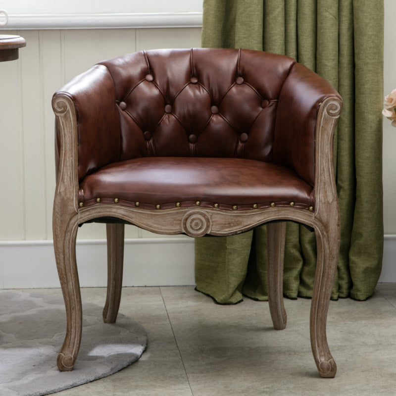 Moderne stijl arm stoel houten vaste rug dineren accent stoel voor keuken