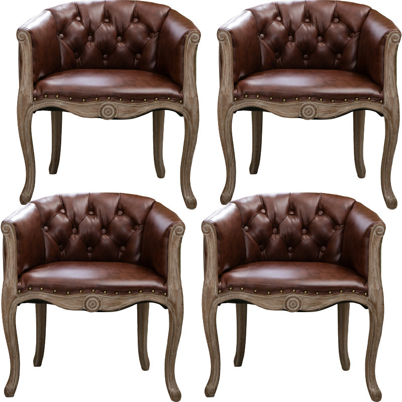 Moderne stijl arm stoel houten vaste rug dineren accent stoel voor keuken