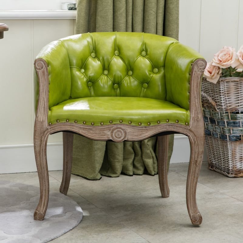 Moderne stijl arm stoel houten vaste rug dineren accent stoel voor keuken