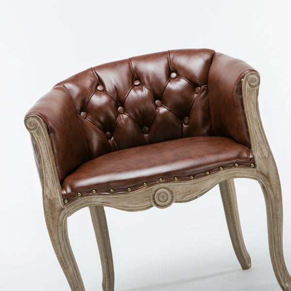 Moderne stijl arm stoel houten vaste rug dineren accent stoel voor keuken