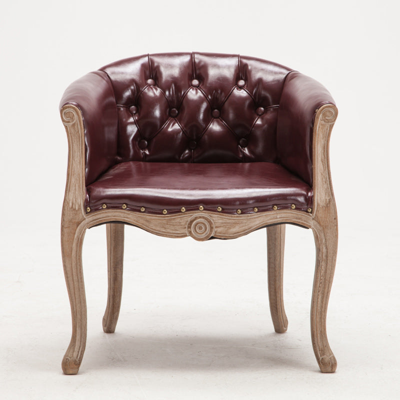 Moderne stijl arm stoel houten vaste rug dineren accent stoel voor keuken