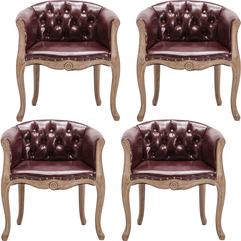 Moderne stijl arm stoel houten vaste rug dineren accent stoel voor keuken