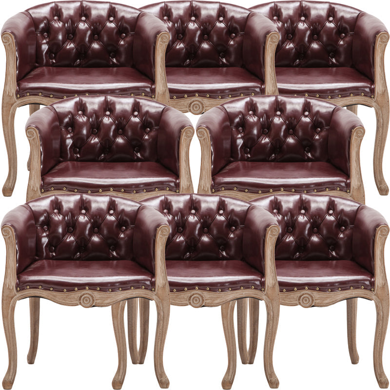 Moderne stijl arm stoel houten vaste rug dineren accent stoel voor keuken