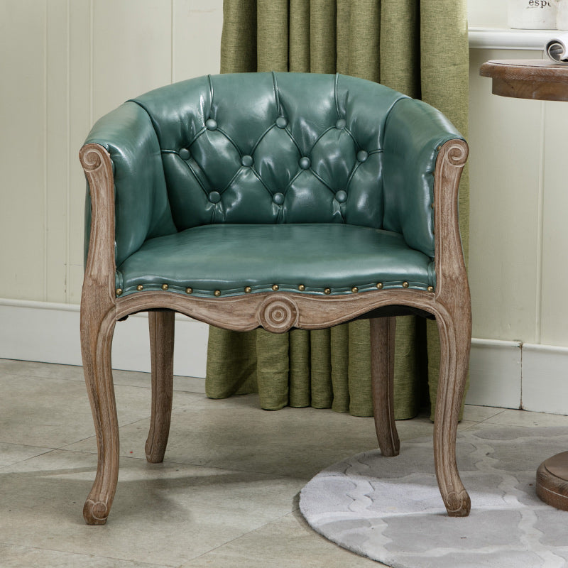 Moderne stijl arm stoel houten vaste rug dineren accent stoel voor keuken