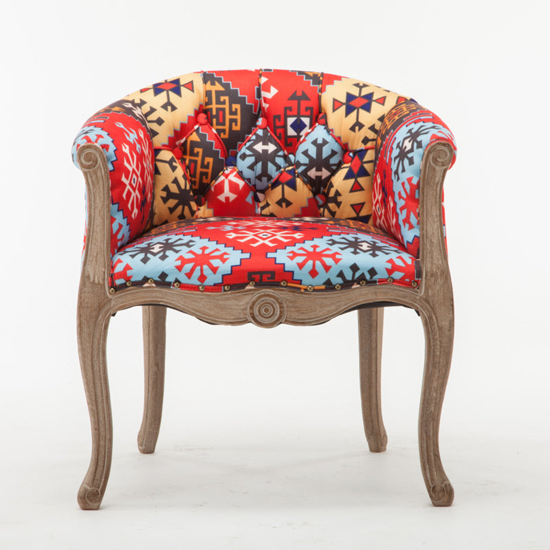 Moderne stijl arm stoel houten vaste rug dineren accent stoel voor keuken