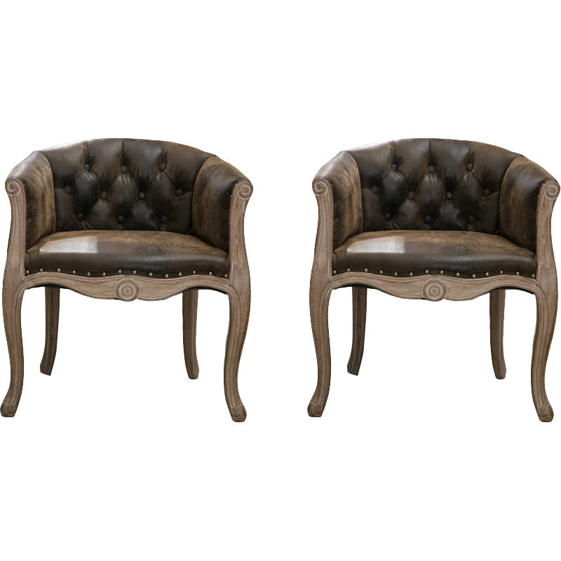 Moderne stijl arm stoel houten vaste rug dineren accent stoel voor keuken