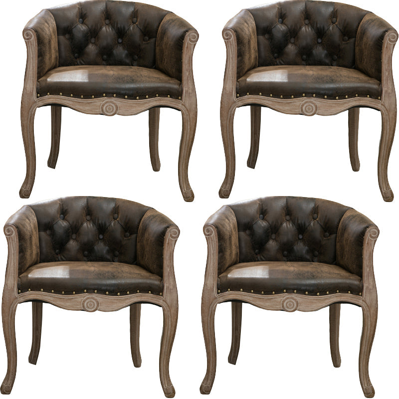 Moderne stijl arm stoel houten vaste rug dineren accent stoel voor keuken