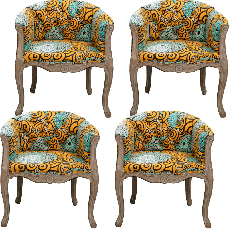 Moderne stijl arm stoel houten vaste rug dineren accent stoel voor keuken