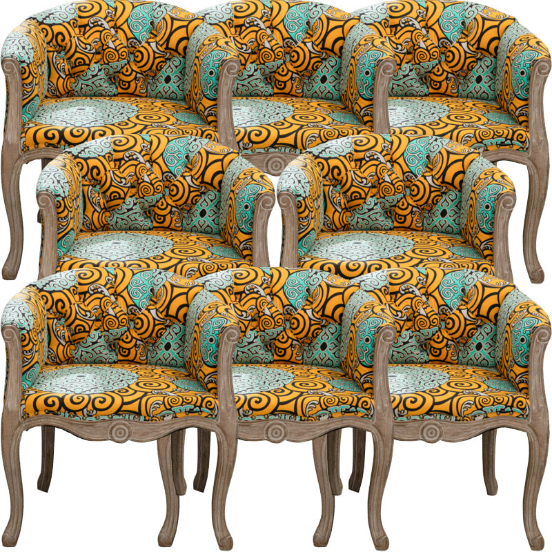 Moderne stijl arm stoel houten vaste rug dineren accent stoel voor keuken