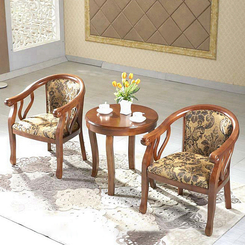 Modern Simple Arm Chair Wooden Frame Arm Dining Chair for Dining Room Clearhalo 'Dining Chairs' 'Dining Tables & Seating' 'dining_chair' 'furn' 'furn_dining_chair' 'Furniture' 'Kitchen & Dining Furniture' 7536835