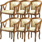 Modern Simple Arm Chair Wooden Frame Arm Dining Chair for Dining Room Brown 6 Piece Set Clearhalo 'Dining Chairs' 'Dining Tables & Seating' 'dining_chair' 'furn' 'furn_dining_chair' 'Furniture' 'Kitchen & Dining Furniture' 7536836