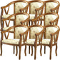 Modern Simple Arm Chair Wooden Frame Arm Dining Chair for Dining Room Brown 8 Piece Set Clearhalo 'Dining Chairs' 'Dining Tables & Seating' 'dining_chair' 'furn' 'furn_dining_chair' 'Furniture' 'Kitchen & Dining Furniture' 7536839