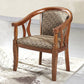 Modern Simple Arm Chair Wooden Frame Arm Dining Chair for Dining Room Wood 1 Piece Clearhalo 'Dining Chairs' 'Dining Tables & Seating' 'dining_chair' 'furn' 'furn_dining_chair' 'Furniture' 'Kitchen & Dining Furniture' 7536841