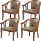 Modern Simple Arm Chair Wooden Frame Arm Dining Chair for Dining Room Wood 4 Piece Set Clearhalo 'Dining Chairs' 'Dining Tables & Seating' 'dining_chair' 'furn' 'furn_dining_chair' 'Furniture' 'Kitchen & Dining Furniture' 7536845